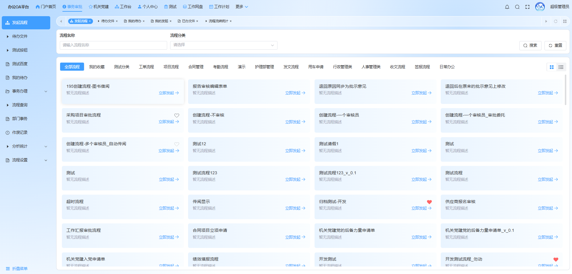 发起流程